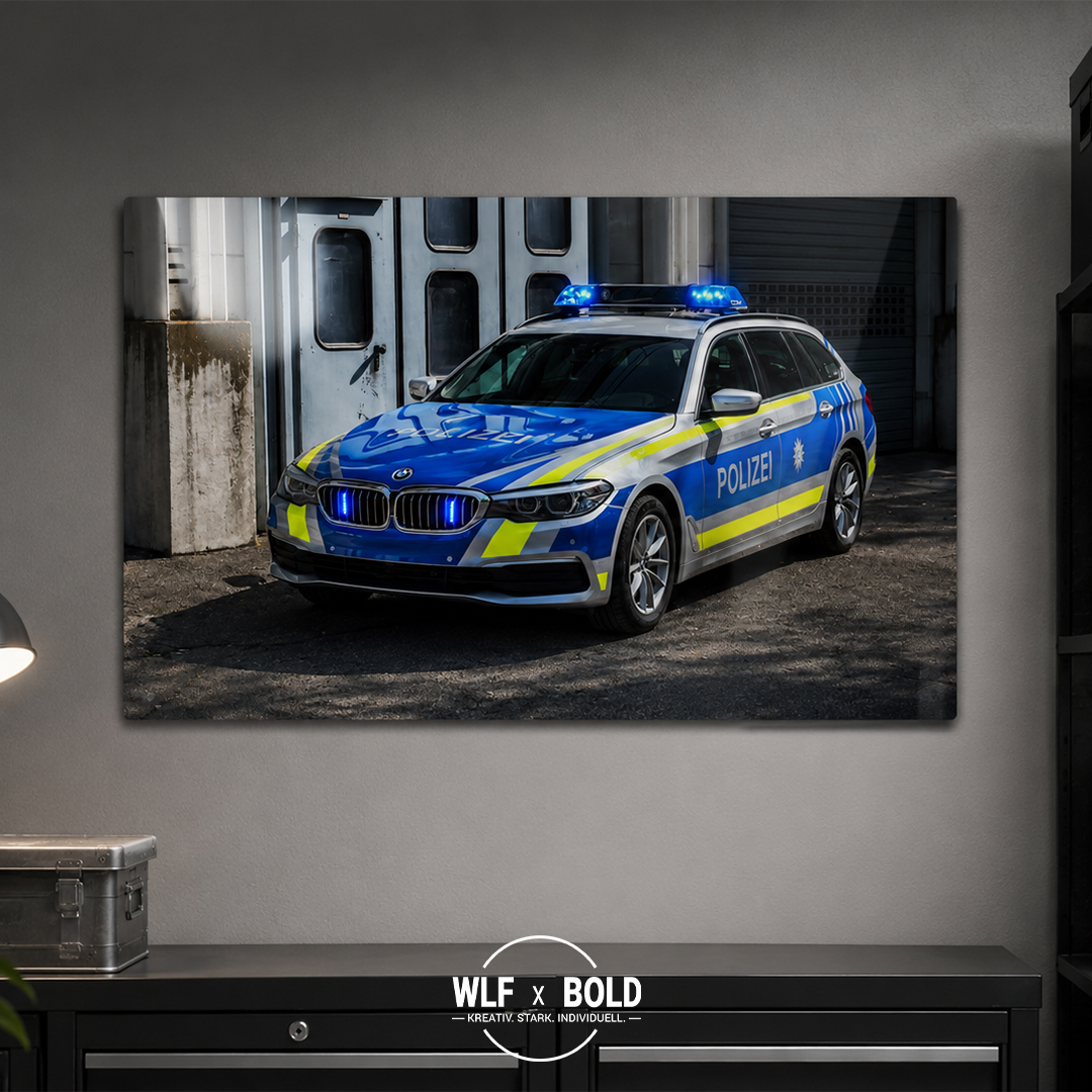 Metallposter Polizei